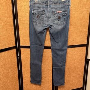 Hudson Jeans Midwash Skinny Jeans in Blue